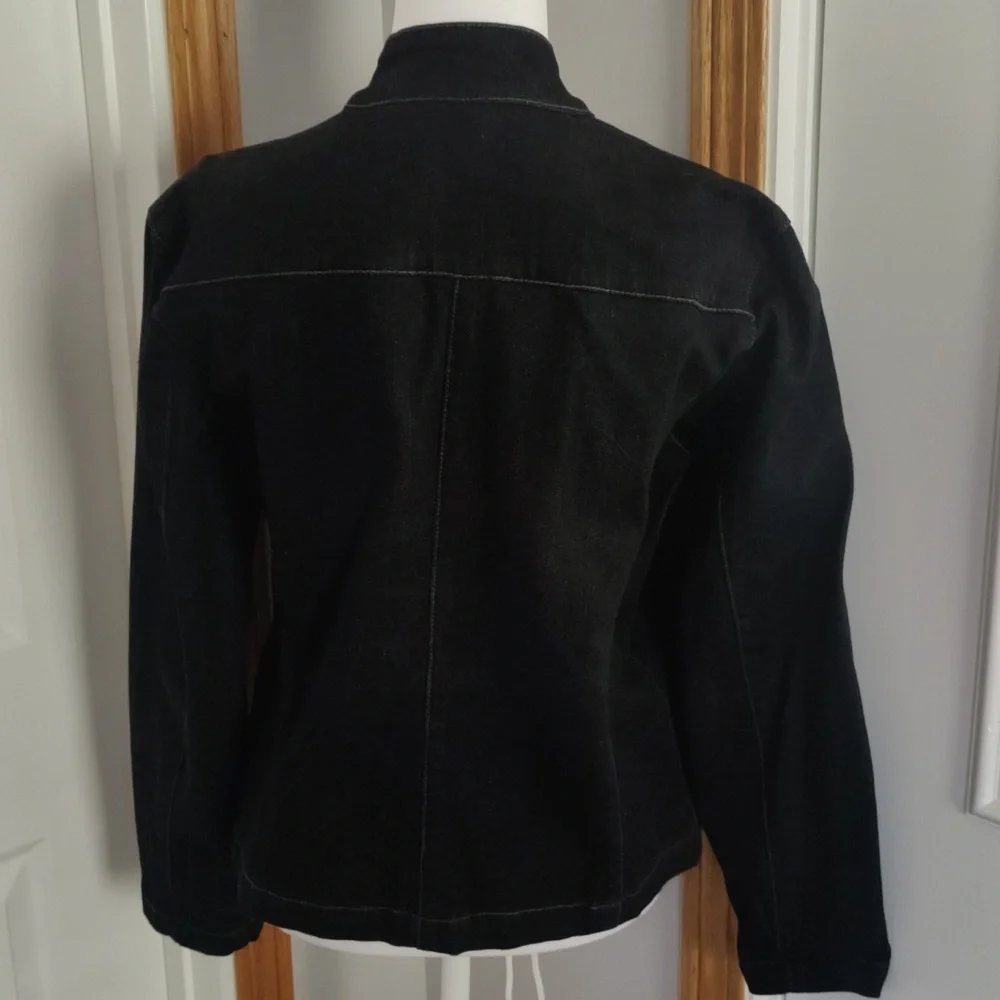Chicos Platinum(set) jean jacket size 1 jeans size 0.5 - Picture 5 of 11